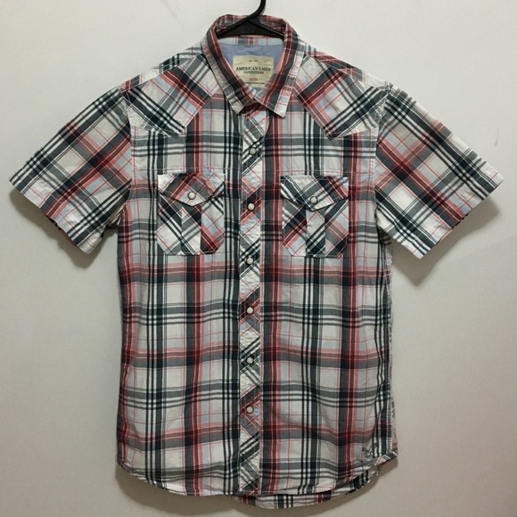 American Eagle Outfitters Other - American Eagle XS Red & Gray Western Plaid Shirt